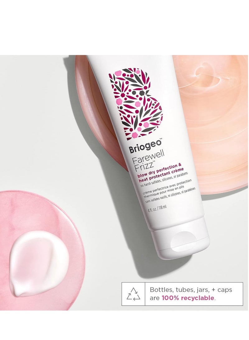 Briogeo Farewell Frizz Blow Dry Cream Heat Protectant for Hair Anti Frizz Hair Product 118ml - Image 3