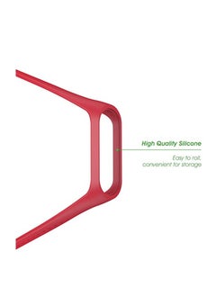 Y&D Waterproof Replacement Bands for Xiaomi Band 3, Adjustable Sports Wristbands Silicone Red Bracelets Watchband, Newest TPU Silicone, Gift Friends Families  - Image 3