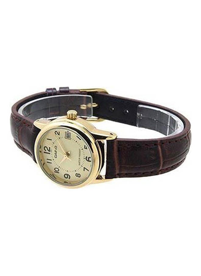 CASIO - ساعة جلدية تناظرية LTP-V002GL-9BUDF - Image 1