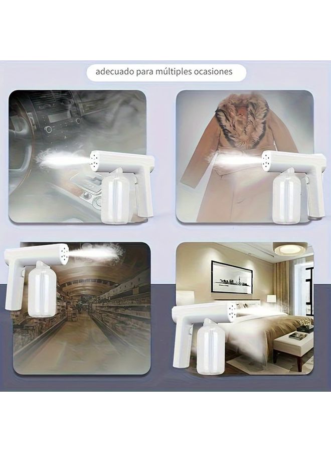 مسدس الرش الكهربائي الأسود النانو القابل لإعادة الشحن، مرذاذ، مرطب بشحن USB، معطر هواء، ناشر عطور - Image 4