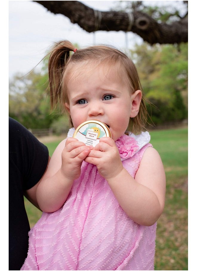 بانكين بات بلسم Punkin Butt Baby Weather Balm | يهدئ ويحمي بشرة الوجه والشفتين المتشققة | برائحة الفانيليا الناعمة | 2 أونصة  - Image 4
