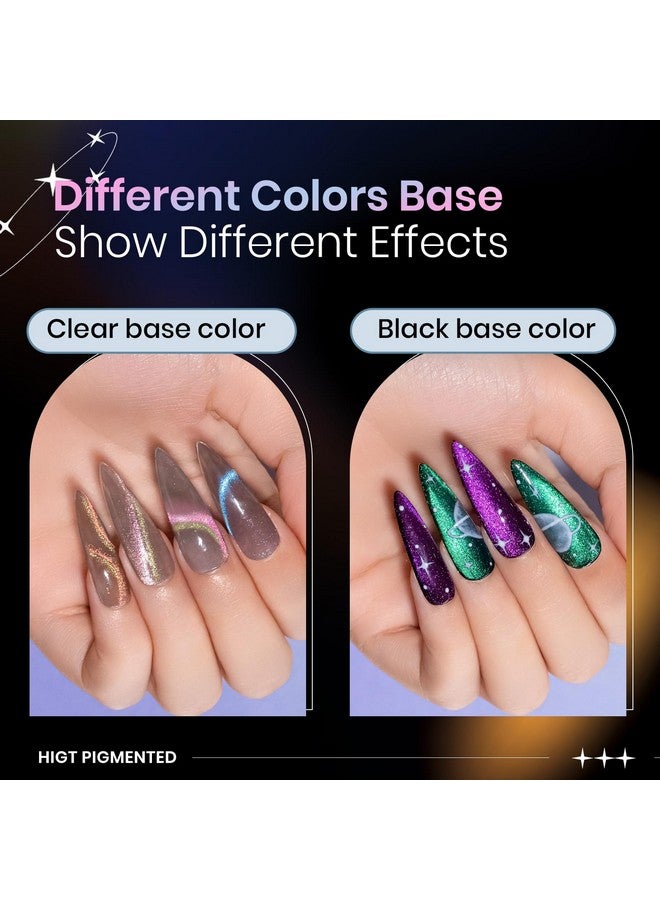 سوبوي مجموعة طلاء أظافر جل عين القطة 9D مع مغناطيس 12 لونًا جل طلاء عيون مغناطيسي مغناطيسي الحرباء تأثيرات المجرة مانيكير لصالون الأظافر DIY فن الأظافر في المنزل - Image 5