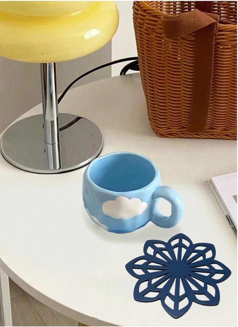 ماركة غير محددة - مجموعة قواعد أكواب هندسية بأحدث تقنيات قص الليزر (4 قطع) - Image 1