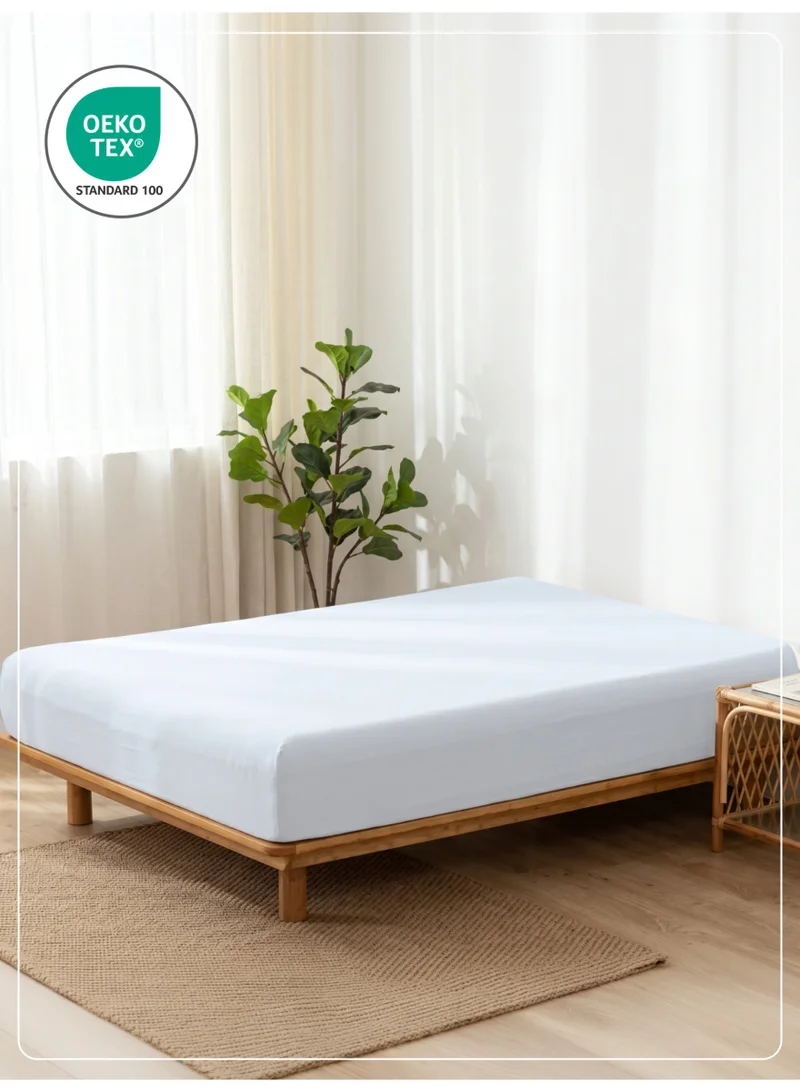 Donetella 1 Pcs Queen Fitted Sheet 160x200 cm | OEKO-TEX Certified Brushed Microfiber Deep Pocket Sheet with All Around Elastic | Ultra Soft, Wrinkle Resistant, Easy Care, Safe for Sensitive Skin