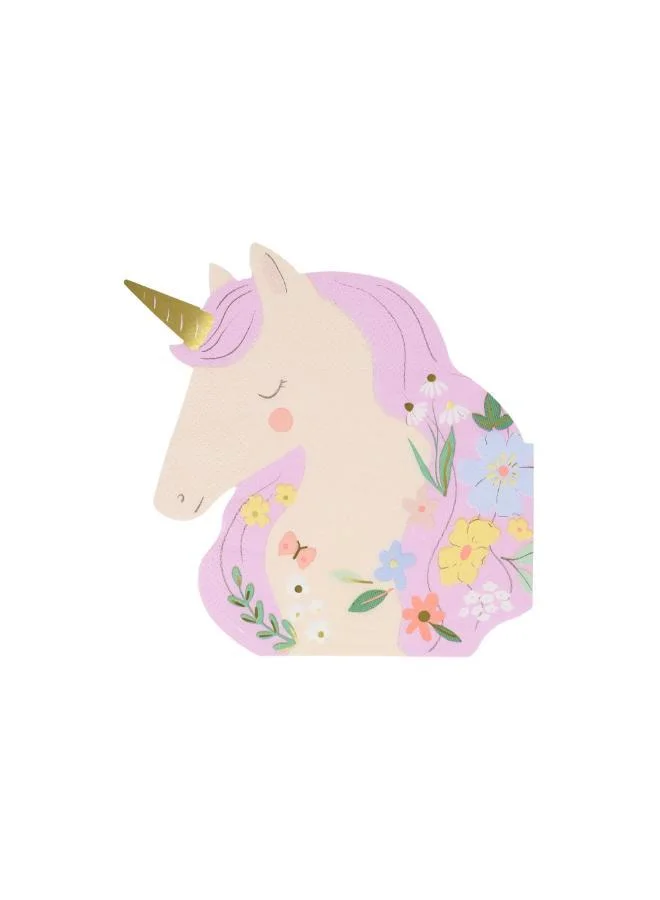 Meri Meri Meadow Unicorns Shaped Napkins
