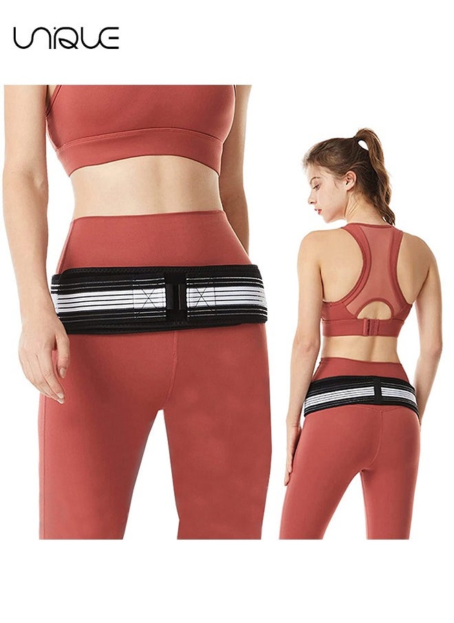 Unique Sacroiliac SI Joint Hip Belt, Lower Back Support Brace Hip Braces for Hip Pain Alleviate Sciatic Anti-Slip Sacroiliac Belt Pilling-Resistant Pelvic Belt for Men Women  - Image 1