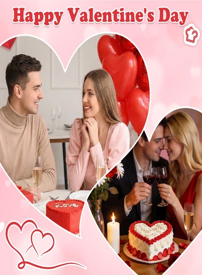 Eforcase 4PCS Heart Shaped Cake Pans 9 Inch, Large Baking Pan for Lovely Cakes, Cute Heart Shape Layer Cake Mold, Nonstick Baking Tin for Wedding, Mothers Day, Valentine's Day, Birthday Party, Grey - Image 5