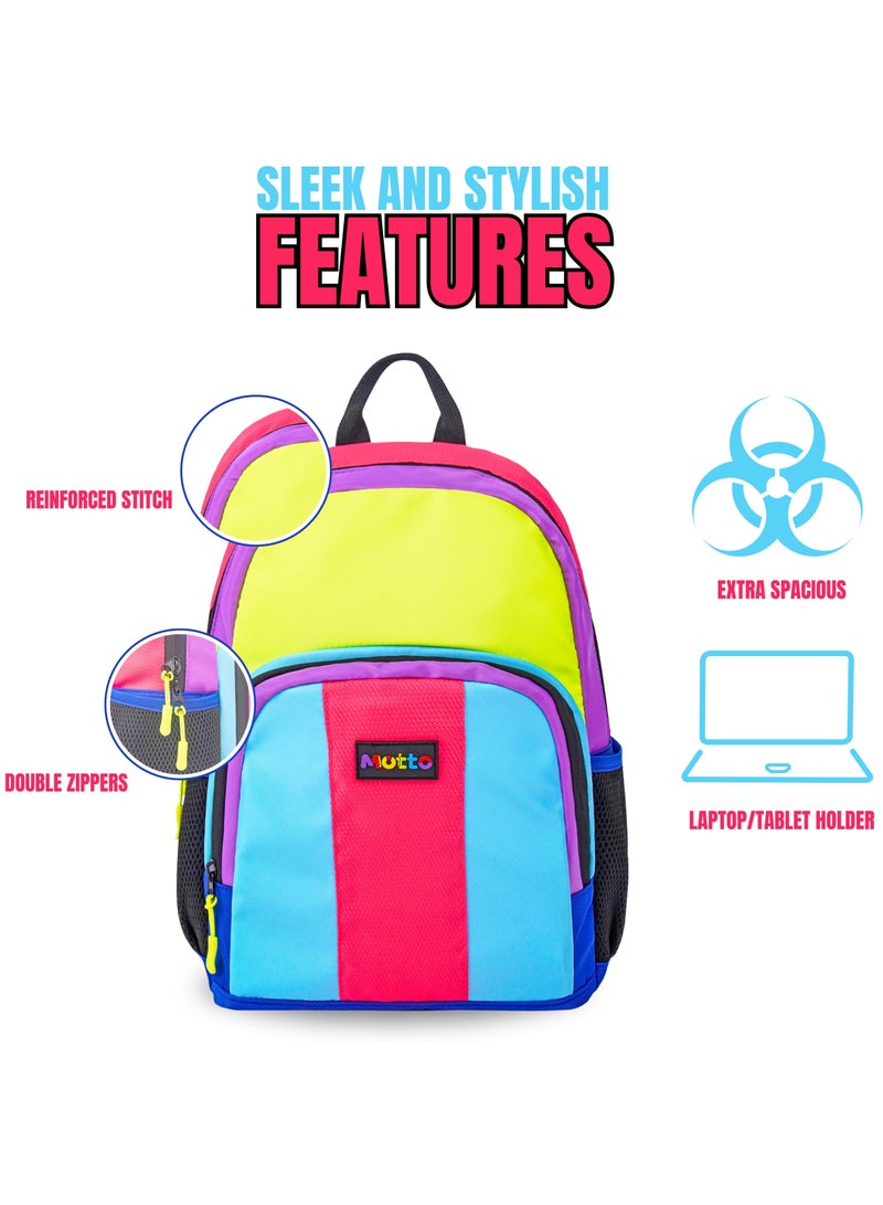 Trucare Motto Pop 14-Inch School Backpack School Bag - Image 4