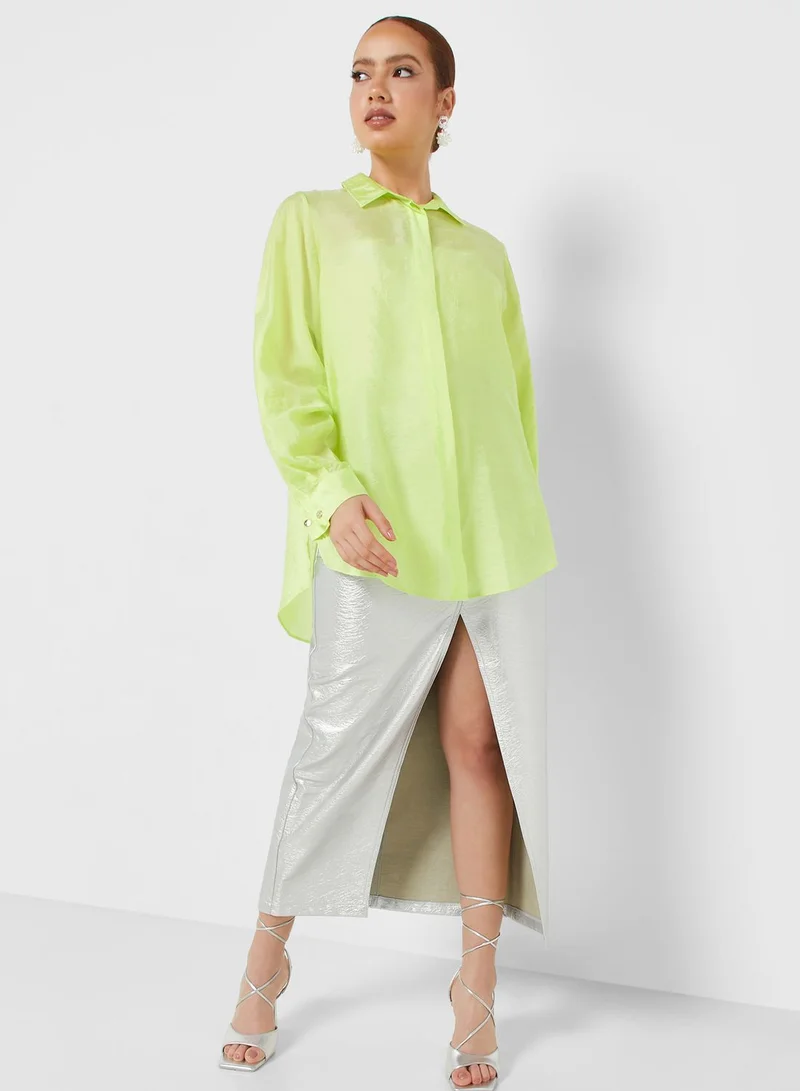 Nocturne Oversized Button Down Shirt