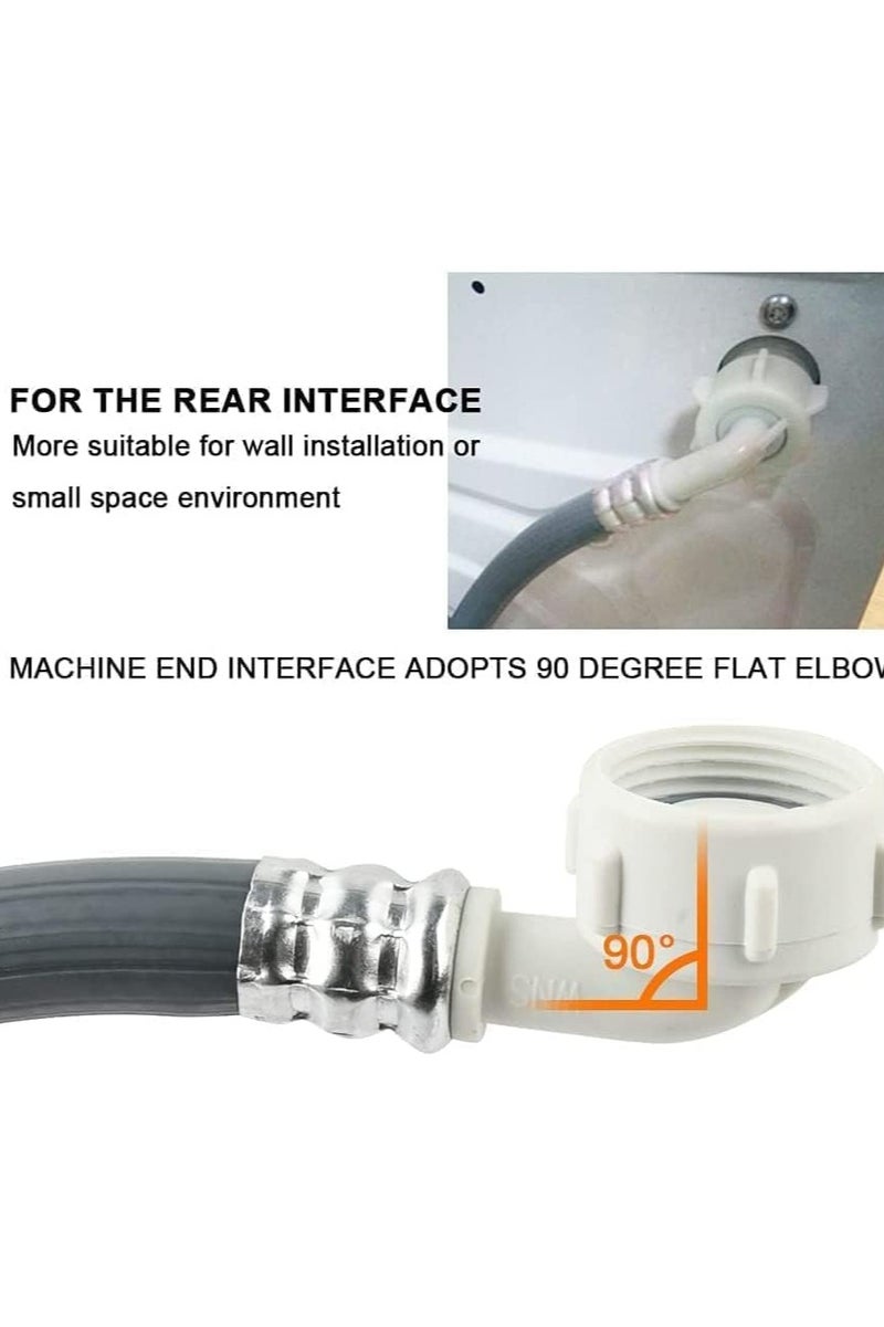 ETAVA Premium Quality Inlet Hose 2 Meter | Smooth & Reliable Dishwasher and Washing Machine Water Supply Pipe – Leak-Proof & Durable - Image 4