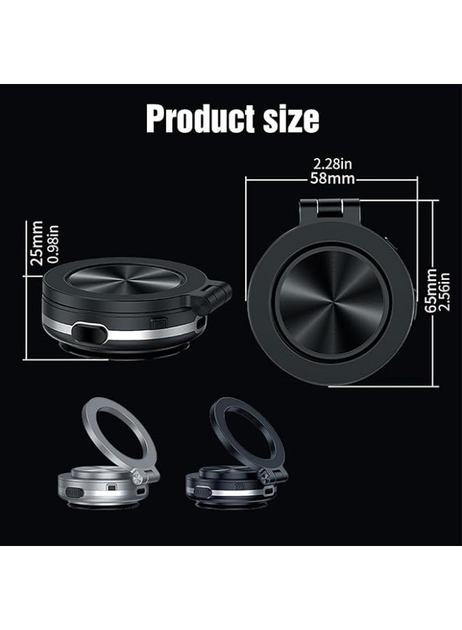 Flushrenic Electric Vacuum Magnetic Car Phone Mount,360° Rotatable Phone Holder, Car Phone Holder for All Smartphones (black) - Image 2
