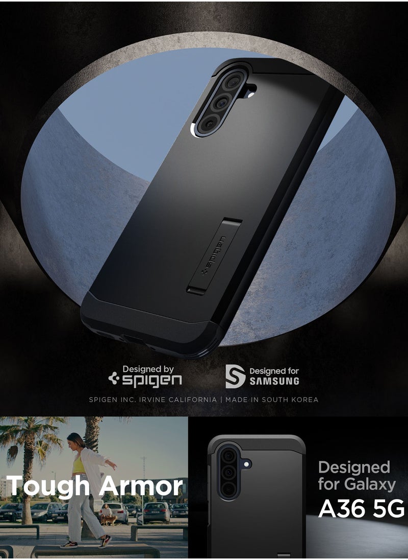 Spigen Tough Armor for Samsung Galaxy A36 5G Case Cover with Extreme Impact Foam (2025) - Black  - Image 2