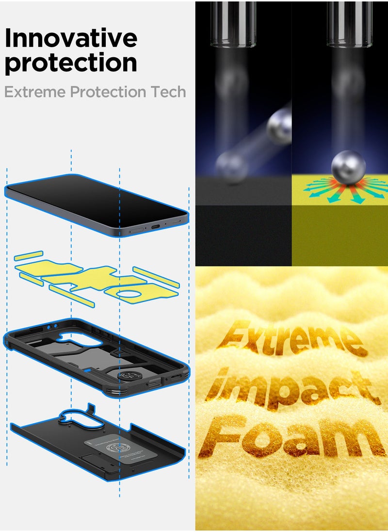 Spigen Tough Armor for Samsung Galaxy A36 5G Case Cover with Extreme Impact Foam (2025) - Black  - Image 4