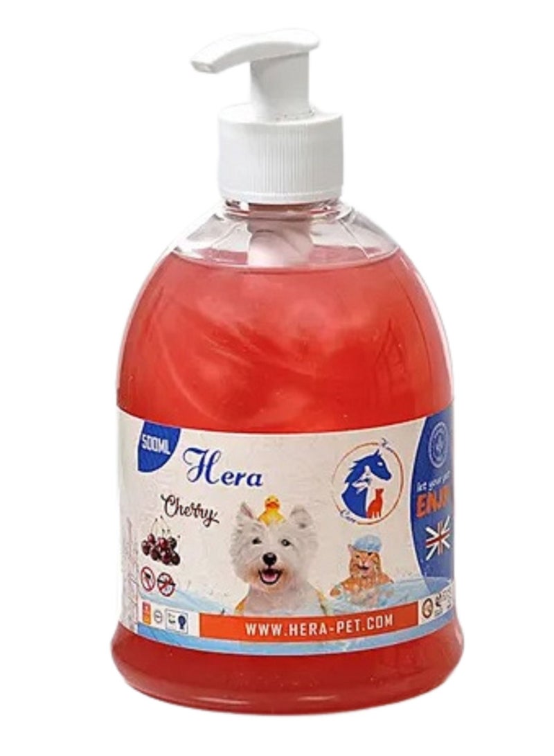 هيرا شامبو للقطط و الكلاب بالكرز 500 ملي