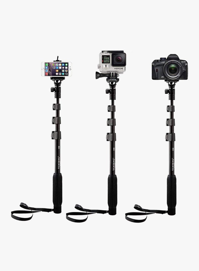 NIBEMINENT Bluetooth Monopod Selfie Stick With Remote And Tripod Mount Adapter Black - Image 2