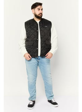 Volcom Men Quilted Reversible  Vest Jacket, Black  - Image 2