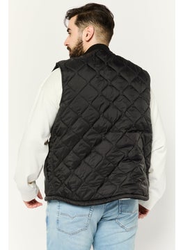 Volcom Men Quilted Reversible  Vest Jacket, Black  - Image 3