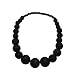 COLORFUL BLING Ethnic Chunky Natural Wood Bead Necklace for Men Women Unisex Handmade Africa Wooden Beaded Chain Strand Necklaces Statement Hip Hop Jewelryblack - Image 2