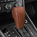 QKYS Leather Car Gear Shift Knob Cover Upgraded AntiSlip Design Stick Shift Knob Cover Universal Durable Car Decorative Accessories Shifter Stick Protector Suitable for CarsTrucksSUVs CaBn - Image 2