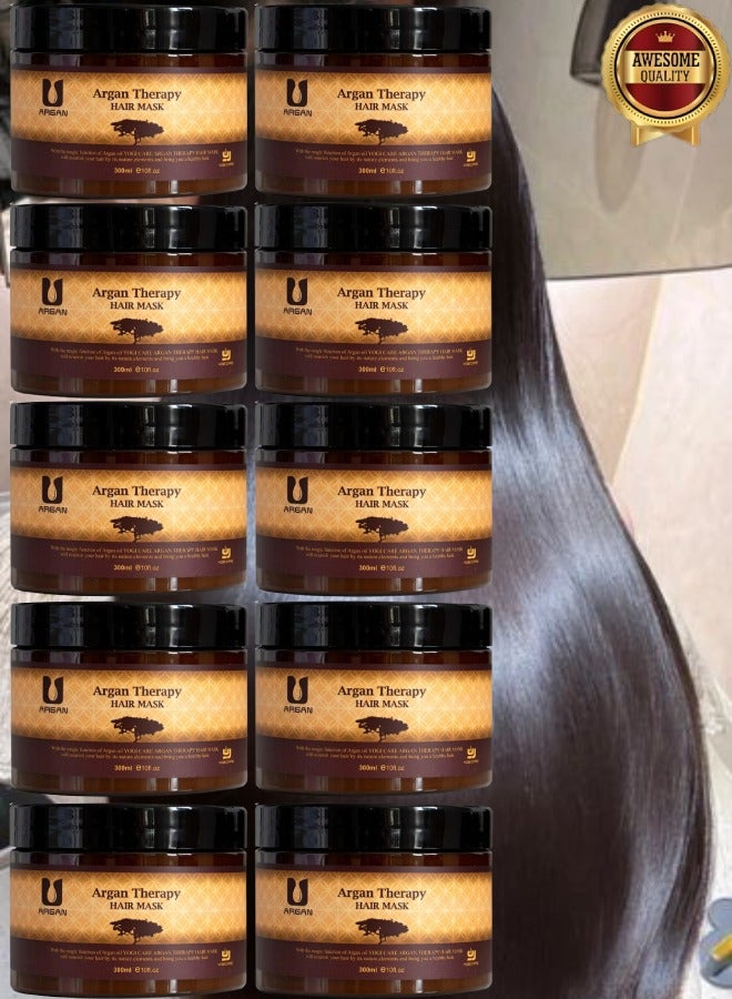 Argan 10 Pieces Argan Therapy Hair Mask 300ml  - Image 1
