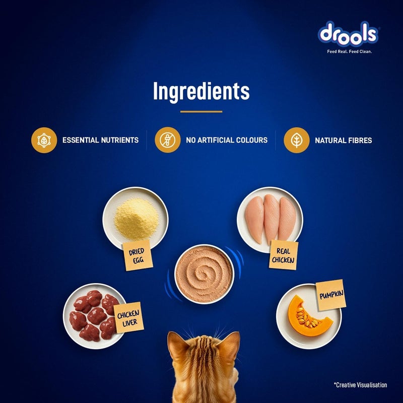 Drools Cat Chicken Mousse 80g - Grain Free, High Protein, Easy to Digest - Image 4
