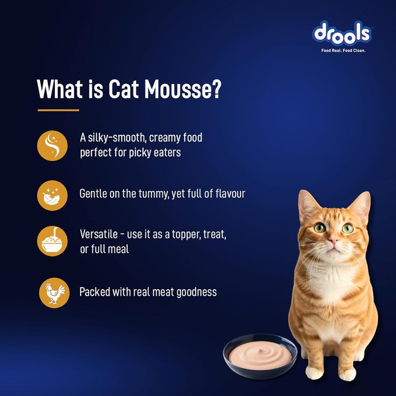 Drools Cat Chicken Mousse 80g - Grain Free, High Protein, Easy to Digest - Image 5