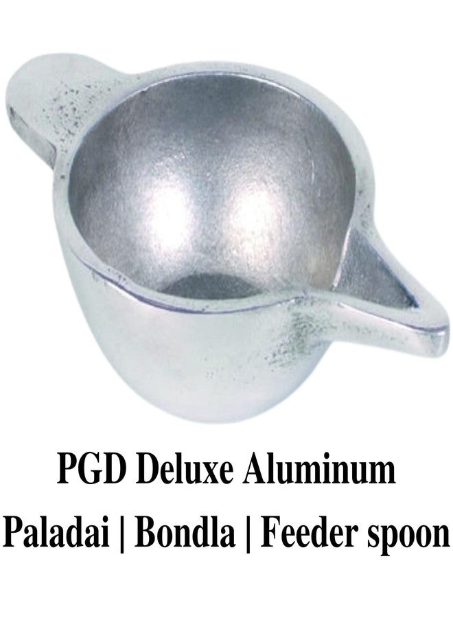 PGD Deluxe Aluminum Paladai | Baby Feeding Spoon Bondla | Paladai | Baby Feeder Spoon Cup (Pack of 1) | Medicine Syrups Milk Feeding - Image 4