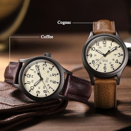 Getalia Italian leather Watch Band Tuscany Natural Vegetable-Tanned Full Grain Genuine Leather, Skin-Safe, Quick Release Replacement Watch Straps for Men and Women Thick and Soft (Cognac Width-21mm) - Image 4