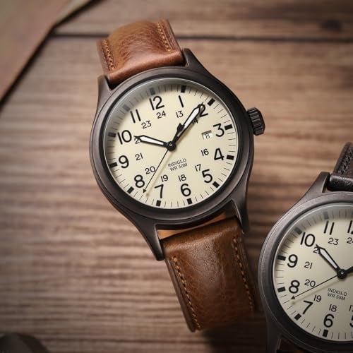 Getalia Italian leather Watch Band Tuscany Natural Vegetable-Tanned Full Grain Genuine Leather, Skin-Safe, Quick Release Replacement Watch Straps for Men and Women Thick and Soft (Cognac Width-21mm) - Image 3
