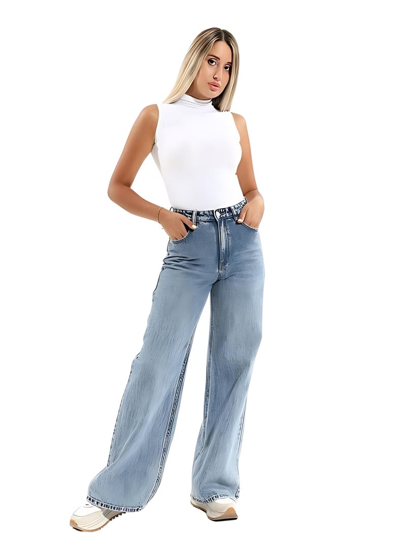 COTTONIL Body Neck Cut Top Cotton Lycra For Women  - Image 5