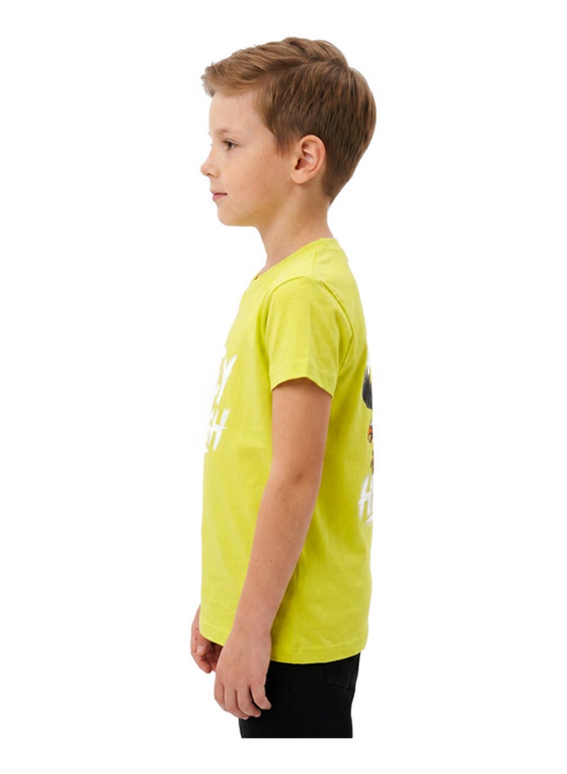 Andora "Fly High" Printed Regular Fit Boys T-Shirt - Yellow - Image 2