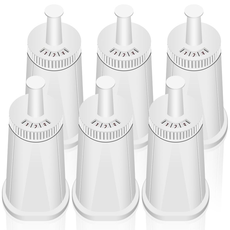 Funmit 6 Pack Replacement Water Filter for Breville Espresso Machine Barista Touch Bes880 Barista Pro BES878 Oracle Touch BES990 Oracle BES980 Dual Boiler BES920 Bambino ClaroSwiss Sage by Funmit