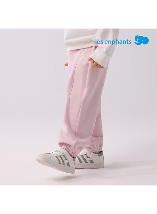 Les enphants Liyingfang Thick Fleece-lined Boys' Casual Pants Vintage Dark Gray 100 CM - Image 2