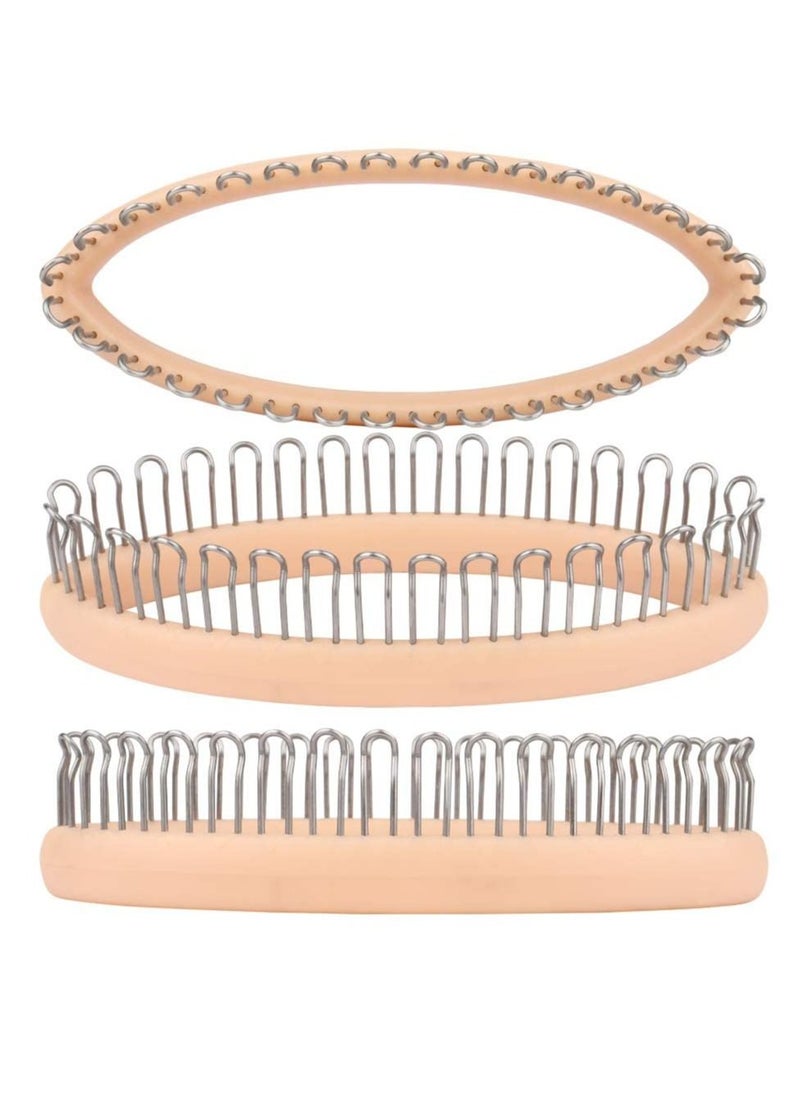 Y&D - Sock Knitting Looms, Oval Shape Loom Set, Includes 32 Hooks Medium Loom, Knit Hook and Sewing Needles, for Ladies, Men, Kids Babies Socks, Stationary Maker - Image 1