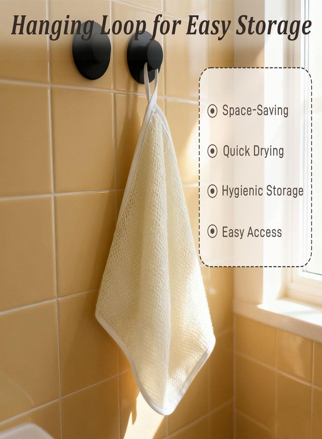 Brvlsoc 4PCS Exfoliating Bath Towels – Dual-Texture Face & Body Washcloths for Scrub, Massage & Skincare, Quick-Dry Shower Cloths for Men & Women - Image 4