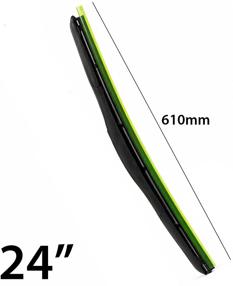HANSA 24 Inch (610mm) Universal Windshield Wiper Blade for Cars, Silicone Compound Wiper Blade, All Weather Front Windshield Cleaner, Rain Snow Dust Removal, Quiet Streak-Free Performance, Universal Fit Replacement Wiper Blade for Clear Driving Visibility  WP 10228. - Image 3