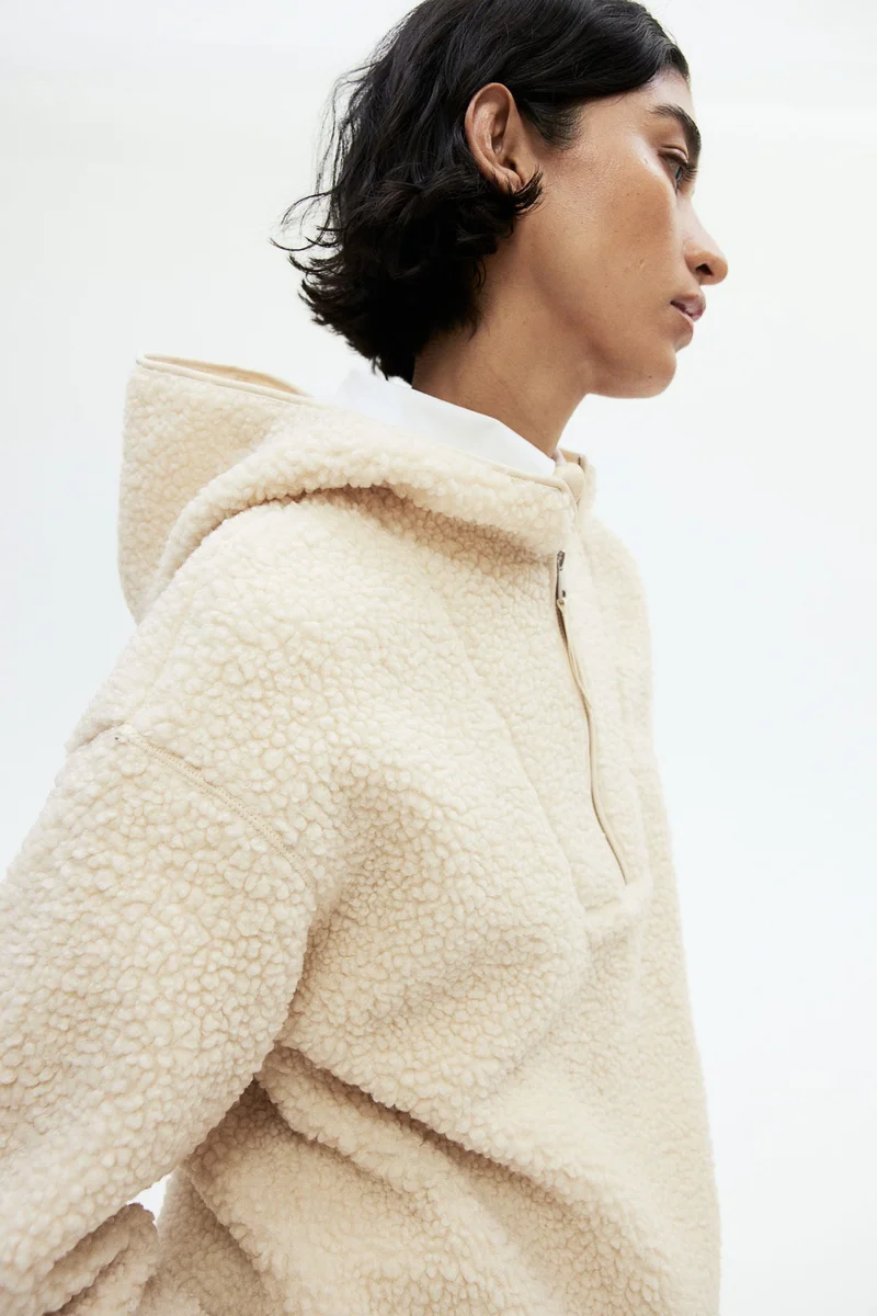 اتش اند ام Oversized Fleece Hoodie