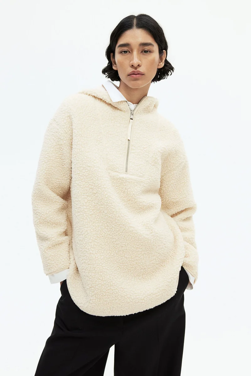 اتش اند ام Oversized Fleece Hoodie