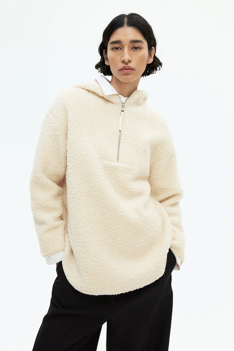 H&M Oversized Fleece Hoodie