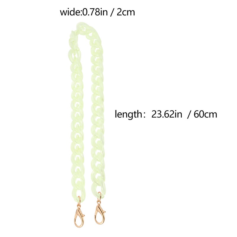 2 pcs Versatile Chic Bag Chain Fish Bone Chain Jewelry Bag Shoulder Strap - Image 4