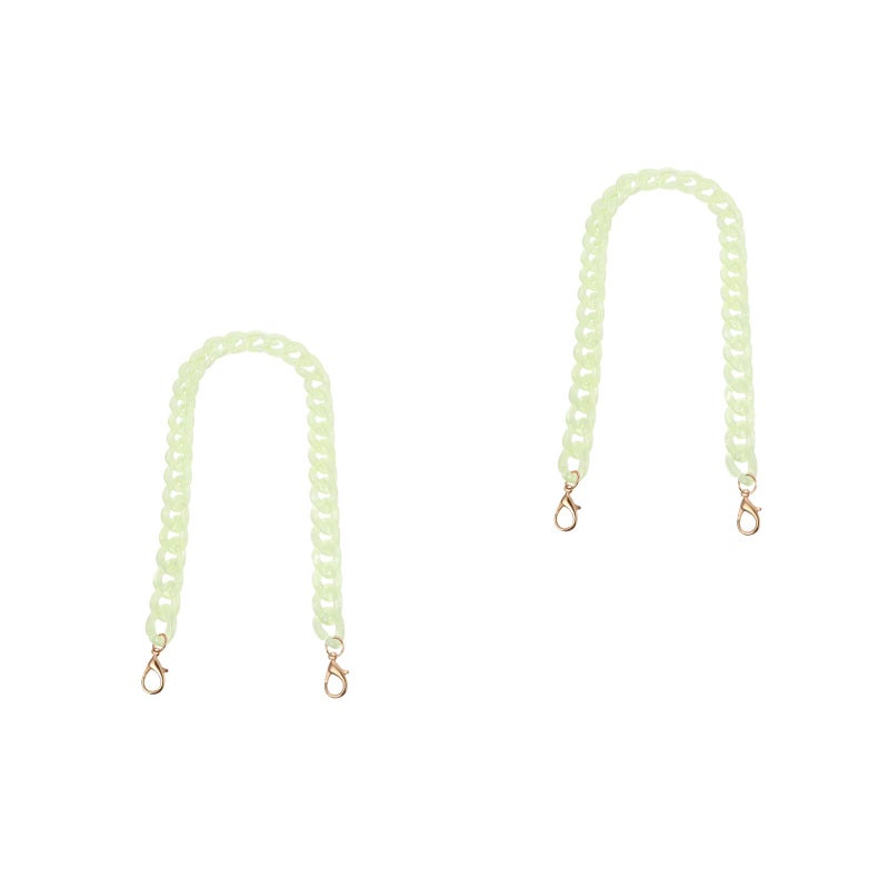 2 pcs Versatile Chic Bag Chain Fish Bone Chain Jewelry Bag Shoulder Strap - Image 1