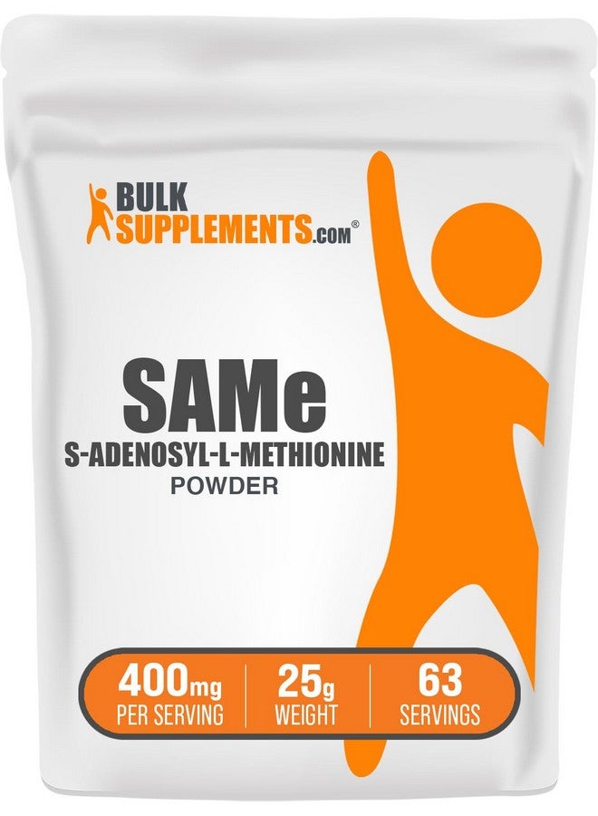 BulkSupplements.com Same Powder - S-Adenosyl-L-Methionine, SAM-e Supplement - for Joint Health, Gluten Free - SAM-e 400mg per Serving, 25g (0.88 oz) (Pack of 1) - Image 1