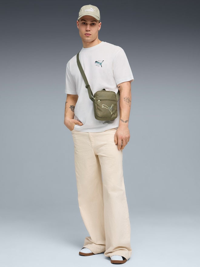PUMA Men White Graphic Print Relaxed Fit T-Shirt - Image 5
