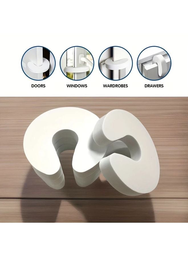 4pcs Random Color EVA Foam Door Stoppers Anti Pinch Safety Door Protectors for Home Doors Windows Wardrobes - Image 3