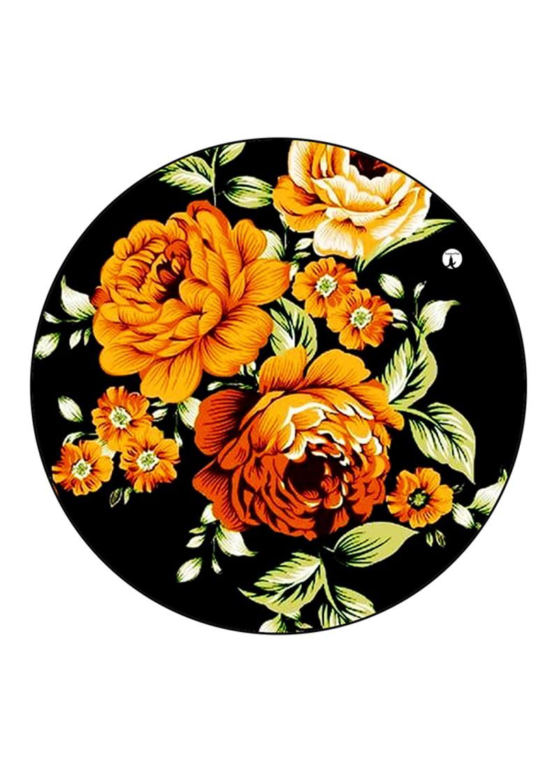 RKN Flowers Printed Fridge Magnet Round  Multicolour - Image 2