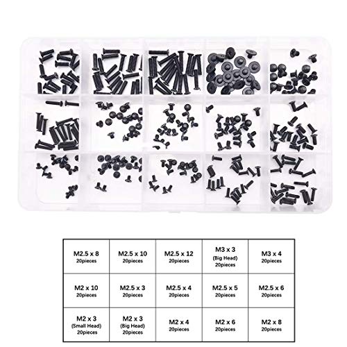 Laprite 300 PCs Laptop Notebook Computer Replacement Screws Kit for Lenovo, Toshiba, Gateway, Samsung, HP, IBM, Dell, Sony, Acer, Asus, SSD Hard Disk SATA - Image 3
