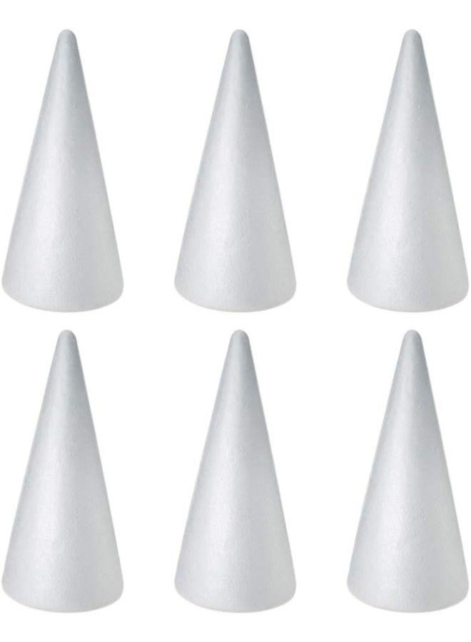 klarako 12pcs Foam Styrofoam Cones Christmas Tree Table Centerpiece Flower Arrangement Props Xmas Holiday Party Craft Art Accessories(12x5.5cm) - Image 2