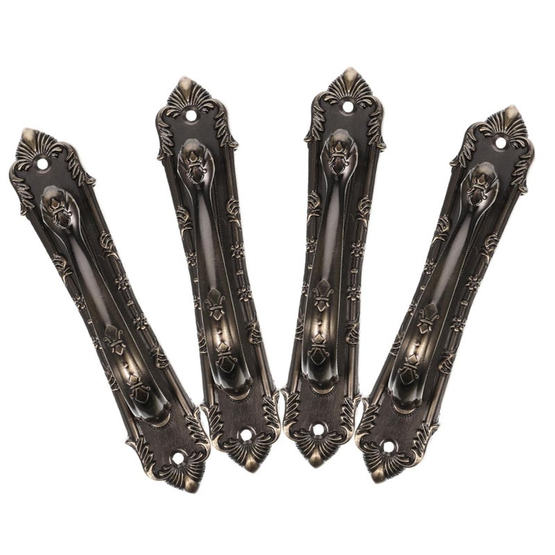 Vintage Alloy Cabinet Handles Antique Style Door Pulls 138mm Red Bronze Finish - Image 2