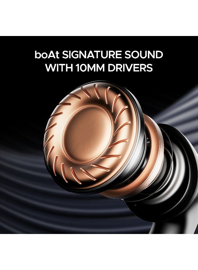 boAt Airdopes 121 Pro Plus,100H Battery,4Mics ENx,Low Latency,Fast Charge, LED Display, Stream Ad Free Music via App Support, Bluetooth in Ear Earbuds, TWS Ear Buds Wireless Earphones with mic Black - Image 4
