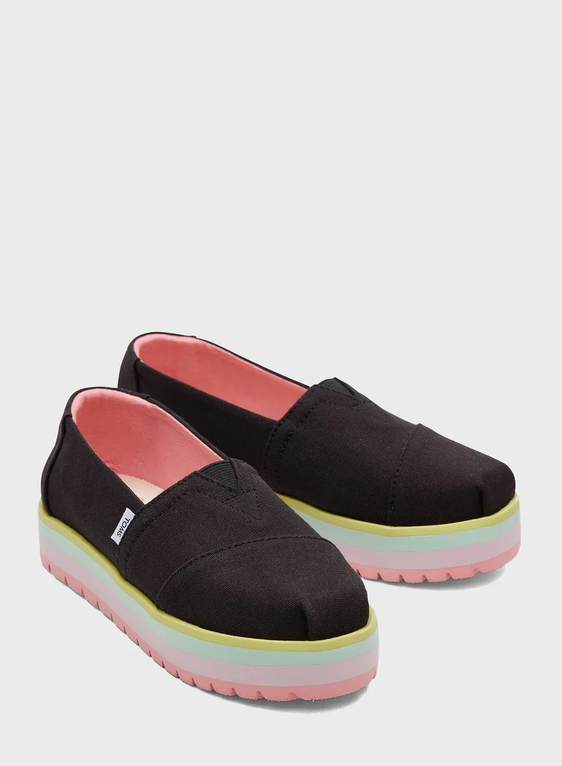 TOMS Youth Alpargata Slip Ons